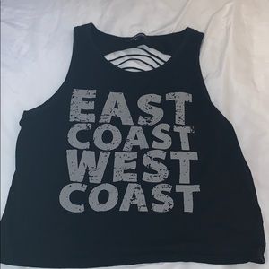 “EAST COAST WEST COAST” STRINGBACK TOP